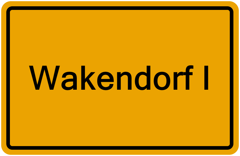 Handelsregisterauszug Wakendorf I
